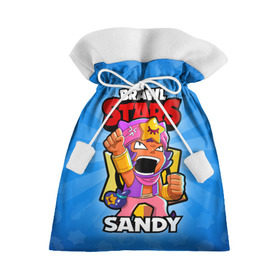 Подарочный 3D мешок с принтом BRAWL STARS SANDY в Курске, 100% полиэстер | Размер: 29*39 см | brawl stars | brawl stars sandy | brawler | sandy | бравл старз | бравлер | сэнди