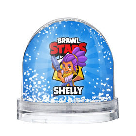 Снежный шар с принтом BRAWL STARS SHELLY в Курске, Пластик | Изображение внутри шара печатается на глянцевой фотобумаге с двух сторон | 