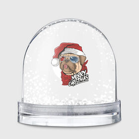 Снежный шар с принтом Мопс Санта в Курске, Пластик | Изображение внутри шара печатается на глянцевой фотобумаге с двух сторон | 2020 | christmas | happy | merry | new year | pug | в подарок | мопс | новый год | пёс | поздравить | рождество | с наступающим | с новым годом | с рождеством | санта | собака | щенок