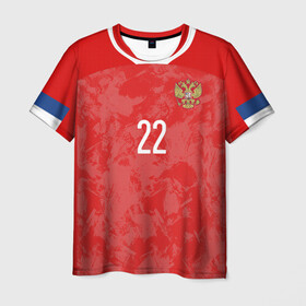 Мужская футболка 3D с принтом Dzyuba home EURO 2020 в Курске, 100% полиэфир | прямой крой, круглый вырез горловины, длина до линии бедер | championship | cup | dzyuba | russia | tdrfifa19 | world | артем | дзюба | европы | мира | мундиаль | россия | чемпионат
