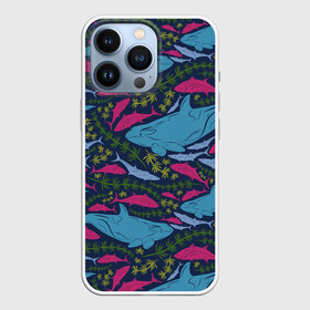 Чехол для iPhone 13 Pro с принтом Касатки в Курске,  |  | Тематика изображения на принте: водоросли | касатки | киты | море | океан | под водой | рыбы