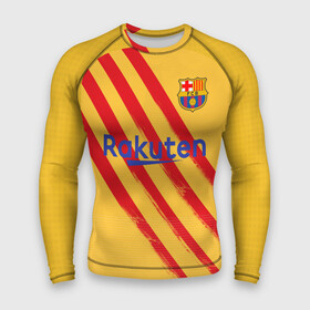 Мужской рашгард 3D с принтом Suarez 4 th kit 19 20 в Курске,  |  | barcelona | champions | laliga | league | spain | suarez | барселона | испания | лига | суарес | чемпионов