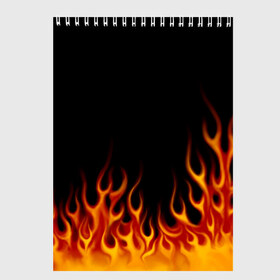 Скетчбук с принтом Пламя Old School в Курске, 100% бумага
 | 48 листов, плотность листов — 100 г/м2, плотность картонной обложки — 250 г/м2. Листы скреплены сверху удобной пружинной спиралью | Тематика изображения на принте: burn | fire | костер | нарисованный | огня | огонь | олдскул | пламени | пламя | пожар | пылает | рисованный огонь | языки