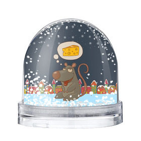 Снежный шар с принтом Мышка мечтает о сыре в Курске, Пластик | Изображение внутри шара печатается на глянцевой фотобумаге с двух сторон | 2020 | mouse | rat | годкрысы | годмыши | зима | зимняя | крыса | мороз | мышка | мышь | новогодняя | новый год | новый год 2020 | рождество | симолгода | снег | холод