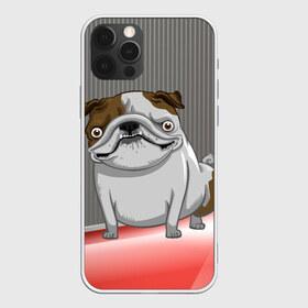 Чехол для iPhone 12 Pro Max с принтом Бульдог в Курске, Силикон |  | dog | большая собака | бульдог | животное | злая собака | пес | собака | собачка