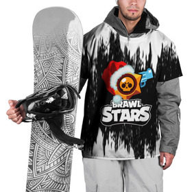 Накидка на куртку 3D с принтом BRAWL STARS НОВОГОДНИЙ. в Курске, 100% полиэстер |  | brawl stars | moba | бравл старс | жанр | игра | лого | логотип | надпись | текстура
