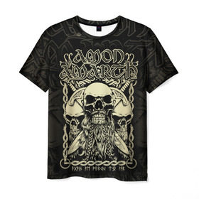 Мужская футболка 3D с принтом Amon Amarth в Курске, 100% полиэфир | прямой крой, круглый вырез горловины, длина до линии бедер | amon amarth | metal | викинг метал | группы | дэт метал | метал | музыка | рок