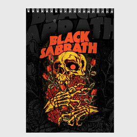 Скетчбук с принтом Black Sabbath в Курске, 100% бумага
 | 48 листов, плотность листов — 100 г/м2, плотность картонной обложки — 250 г/м2. Листы скреплены сверху удобной пружинной спиралью | black sabbath | hard rock | heavy metal | блэк сабат | группы | метал | музыка | оззи осборн | рок | хард рок | хэви метал