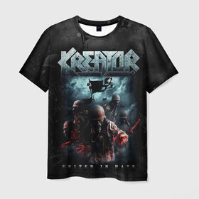 Мужская футболка 3D с принтом Kreator в Курске, 100% полиэфир | прямой крой, круглый вырез горловины, длина до линии бедер | kreator | metal | готик метал | группы | дэт метала | индастриал метал | метал | музыка | рок | трэш метал