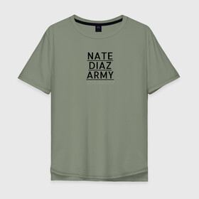 Мужская футболка хлопок Oversize с принтом NATE DIAZ ARMY в Курске, 100% хлопок | свободный крой, круглый ворот, “спинка” длиннее передней части | нейт диаз nate diaz army стиль
спорт стоктон