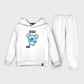 Детский костюм хлопок Oversize с принтом KOYA BT21 в Курске,  |  | Тематика изображения на принте: bt21 | bts | chimmy | cooky | koya | love yourself. | mang | rj | shooky | tata | бт21 | бтс