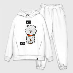 Мужской костюм хлопок OVERSIZE с принтом RJ BT21 в Курске,  |  | bt21 | bts | chimmy | cooky | koya | love yourself. | mang | rj | shooky | tata | бт21 | бтс