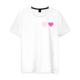 Мужская футболка хлопок с принтом Yungblud heart в Курске, 100% хлопок | прямой крой, круглый вырез горловины, длина до линии бедер, слегка спущенное плечо. | Тематика изображения на принте: 