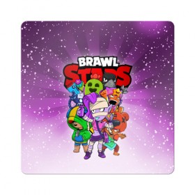 Магнит виниловый Квадрат с принтом BRAWL STARS в Курске, полимерный материал с магнитным слоем | размер 9*9 см, закругленные углы | 8 bit | 8 бит | brawl stars | brawler | crow | emz | leon | nita | sandy | spike | бравл старз | бравлер | ворон | леон | нита | спайк | сэнди | эмз