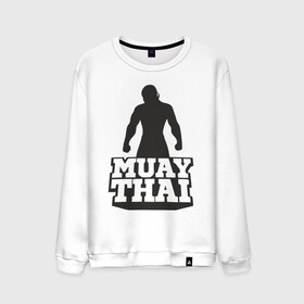 Мужской свитшот хлопок с принтом Muay Thai в Курске, 100% хлопок |  | mma | muay thai | бокс | борьба | дзюдо | единоборства | кикбоксинг | спорт