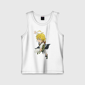 Детская майка хлопок с принтом Meliodas в полете в Курске,  |  | deadly | dragon | meliodafu | meliodas | seven | sins | wrath | гнев | грехов | дракон | мелиодас | семь