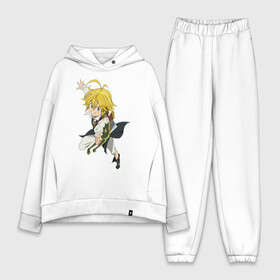 Женский костюм хлопок Oversize с принтом Meliodas в полете в Курске,  |  | deadly | dragon | meliodafu | meliodas | seven | sins | wrath | гнев | грехов | дракон | мелиодас | семь