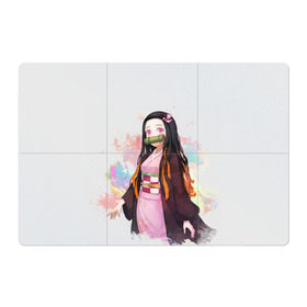 Магнитный плакат 3Х2 с принтом Nezuko Kamado в Курске, Полимерный материал с магнитным слоем | 6 деталей размером 9*9 см | Тематика изображения на принте: demon | kamado | nezuko | slayer | камадо | недзуко | незуко | нэдзуко | нэзуко