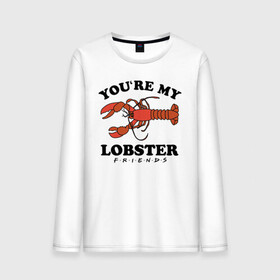 Мужской лонгслив хлопок с принтом You`re my Lobster в Курске, 100% хлопок |  | chandler | friends | joe | joseph | lobster | monica | phoebe | pivot | rachel | ross | дженнифер | джо | джозеф | друзья | моника | росс | рэйчел | сериал friends | сериал друзья | фиби | чендлер