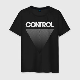Мужская футболка хлопок с принтом Control в Курске, 100% хлопок | прямой крой, круглый вырез горловины, длина до линии бедер, слегка спущенное плечо. | control | джесси | игра | контрол
