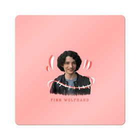 Магнит виниловый Квадрат с принтом finn wolfhard в Курске, полимерный материал с магнитным слоем | размер 9*9 см, закругленные углы | finn wolfhard | очень странные дела | финн вулфард