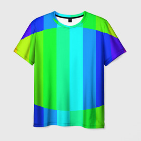 Мужская футболка 3D с принтом MAKE LOVE, NOT WAR в Курске, 100% полиэфир | прямой крой, круглый вырез горловины, длина до линии бедер | абстракция | градиент | многоцветный