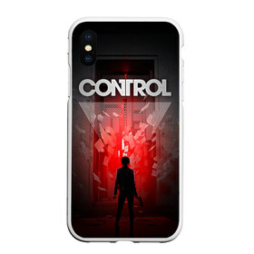 Чехол для iPhone XS Max матовый с принтом Control в Курске, Силикон | Область печати: задняя сторона чехла, без боковых панелей | Тематика изображения на принте: control | джесси | игра | контрол