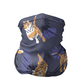 Бандана-труба 3D с принтом Тигриный прайд в Курске, 100% полиэстер, ткань с особыми свойствами — Activecool | плотность 150‒180 г/м2; хорошо тянется, но сохраняет форму | lion | tiger | гепард | дикие кошки | животные | кот | кошки | лев | пантера | тигр | тигры
