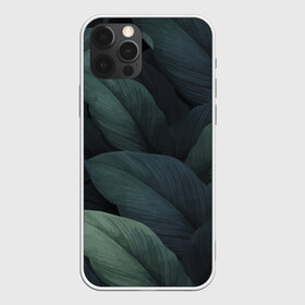 Чехол для iPhone 12 Pro Max с принтом Тропическая маскировка в Курске, Силикон |  | branch | foliage | leafy | nature | ветка | веточка | зеленый | лист | листочки | листья | природа | черный