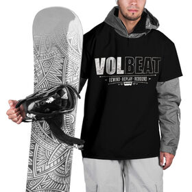Накидка на куртку 3D с принтом Volbeat в Курске, 100% полиэстер |  | groove metal | hardcore | psychobilly | rebound | replay | rewind | volbeat | волбит
