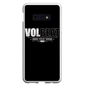 Чехол для Samsung S10E с принтом Volbeat в Курске, Силикон | Область печати: задняя сторона чехла, без боковых панелей | Тематика изображения на принте: groove metal | hardcore | psychobilly | rebound | replay | rewind | volbeat | волбит