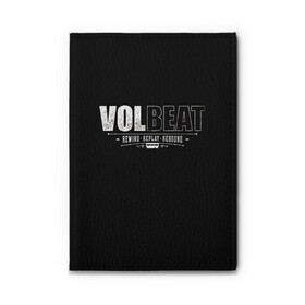 Обложка для автодокументов с принтом Volbeat в Курске, натуральная кожа |  размер 19,9*13 см; внутри 4 больших “конверта” для документов и один маленький отдел — туда идеально встанут права | groove metal | hardcore | psychobilly | rebound | replay | rewind | volbeat | волбит