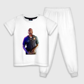 Детская пижама хлопок с принтом Полицейский GTA в Курске, 100% хлопок |  брюки и футболка прямого кроя, без карманов, на брюках мягкая резинка на поясе и по низу штанин
 | 
