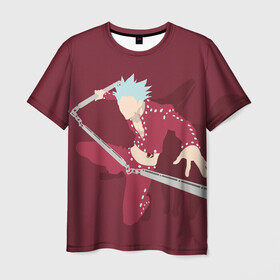 Мужская футболка 3D с принтом Ban в Курске, 100% полиэфир | прямой крой, круглый вырез горловины, длина до линии бедер | ban | deadly | fox | greed | seven | sin | sins | бан | грехов | жадность | лис | семь