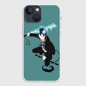 Чехол для iPhone 13 mini с принтом Rin Okumura в Курске,  |  | ao no exorcist | blue exorcist | demon | exorcist | okumura | rin | son of satan | демон | окумура | рин | синий экзорцист | сын сатаны | экзорцист