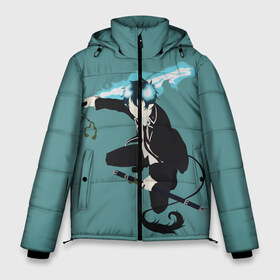 Мужская зимняя куртка 3D с принтом Rin Okumura в Курске, верх — 100% полиэстер; подкладка — 100% полиэстер; утеплитель — 100% полиэстер | длина ниже бедра, свободный силуэт Оверсайз. Есть воротник-стойка, отстегивающийся капюшон и ветрозащитная планка. 

Боковые карманы с листочкой на кнопках и внутренний карман на молнии. | ao no exorcist | blue exorcist | demon | exorcist | okumura | rin | son of satan | демон | окумура | рин | синий экзорцист | сын сатаны | экзорцист