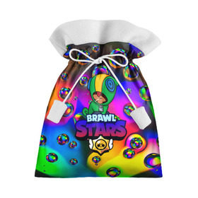 Подарочный 3D мешок с принтом Brawl Stars LEON bubble в Курске, 100% полиэстер | Размер: 29*39 см | 2020 | android | brawl stars | crow | games | leon | mobile game | stars | бравл старс | ворон | игры | леон | мобильные игры