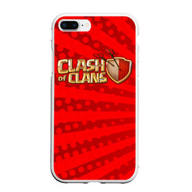 Чехол для iPhone 7Plus/8 Plus матовый с принтом Clash of Clans в Курске, Силикон | Область печати: задняя сторона чехла, без боковых панелей | 