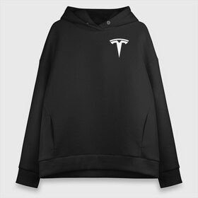 Женское худи Oversize хлопок с принтом TESLA - ИЛОН МАСК (НА СПИНЕ) в Курске, френч-терри — 70% хлопок, 30% полиэстер. Мягкий теплый начес внутри —100% хлопок | боковые карманы, эластичные манжеты и нижняя кромка, капюшон на магнитной кнопке | elon musk | tesla | американский предприниматель | изобретатель | илон маск | инвестор | инженер | старлинк | тесла