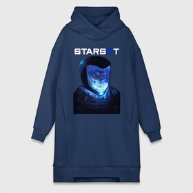 Платье-худи хлопок с принтом Starset в Курске,  |  | astronaut | logo | rock | skull | space | starset | космонавт | космос | лого | рок | старсет | череп