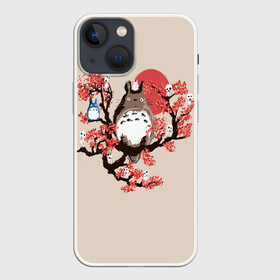 Чехол для iPhone 13 mini с принтом Totoro в Курске,  |  | anime | hayao miyazaki | japanese | meme | miyazaki | piano | studio ghibli | tokyo | totoro | гибли | котобус | мой | сосед | сусуватари | тонари | тоторо | хаяо миядзаки