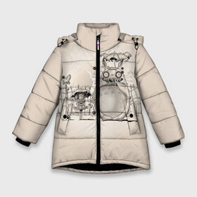 Зимняя куртка для девочек 3D с принтом My Neighbor Totoro в Курске, ткань верха — 100% полиэстер; подклад — 100% полиэстер, утеплитель — 100% полиэстер. | длина ниже бедра, удлиненная спинка, воротник стойка и отстегивающийся капюшон. Есть боковые карманы с листочкой на кнопках, утяжки по низу изделия и внутренний карман на молнии. 

Предусмотрены светоотражающий принт на спинке, радужный светоотражающий элемент на пуллере молнии и на резинке для утяжки. | anime | hayao miyazaki | japanese | meme | miyazaki | piano | studio ghibli | tokyo | totoro | гибли | котобус | мой | сосед | сусуватари | тонари | тоторо | хаяо миядзаки