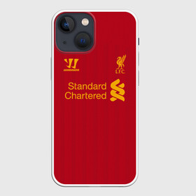 Чехол для iPhone 13 mini с принтом Джеррард Ливерпуль ретро в Курске,  |  | champions | football | gerrard | liverpool | soccer | uefa | world cup | джеррард | ливер | ливерпуль | лига чемпионов | ретро | стивен джеррард | форма | формы | футбол