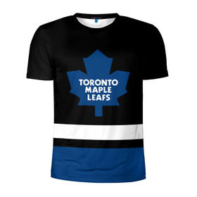 Мужская футболка 3D спортивная с принтом Торонто Мейпл Лифс в Курске, 100% полиэстер с улучшенными характеристиками | приталенный силуэт, круглая горловина, широкие плечи, сужается к линии бедра | hockey | maple leafs | nhl | toronto | toronto maple leafs | usa | мейпл лифс | нхл | спорт | сша | торонто | торонто мейпл лифс | хоккей | шайба