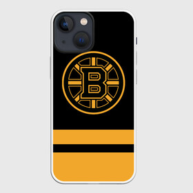 Чехол для iPhone 13 mini с принтом Бостон Брюинз НХЛ в Курске,  |  | boston | boston bruins | bruins | hockey | nhl | usa | бостон | бостон брюинз | нхл | спорт | сша | хоккей | шайба