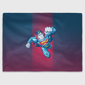 Плед 3D с принтом Superman в Курске, 100% полиэстер | закругленные углы, все края обработаны. Ткань не мнется и не растягивается | clark kent | dc comics | justice league | shtatjl | superhero | superman | лига справедливости | супермен