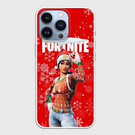 Чехол для iPhone 13 Pro с принтом FORTNITE НОВОГОДНИЙ. в Курске,  |  | Тематика изображения на принте: 2020 | christmas | fortnite | snow | winter | winter is coming | зима близко | игра | новогодний | новый год | новый год 2020 | персонаж | снег | снежинки | фортнайт | фортнайт новогодний