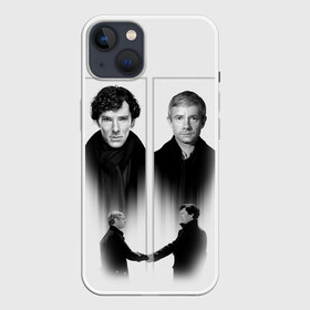 Чехол для iPhone 13 с принтом Sherlock в Курске,  |  | 221b | bbc | benedict cumberbatch | john watson | mark gatiss | martin freeman | sherlock holmes | steven moffat | бейкер | джон ватсон | мориарти | стрит | шерлок