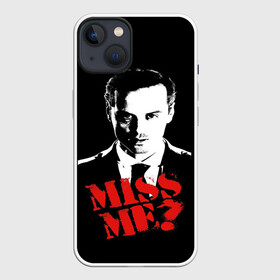 Чехол для iPhone 13 с принтом Miss me в Курске,  |  | 221b | bbc | benedict cumberbatch | john watson | mark gatiss | martin freeman | sherlock holmes | steven moffat | бейкер | джон ватсон | мориарти | стрит | шерлок