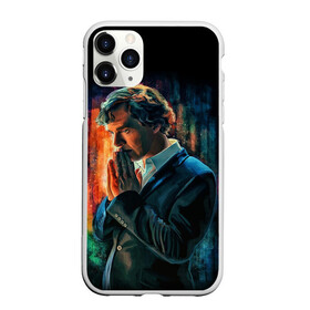 Чехол для iPhone 11 Pro матовый с принтом Sherlock в Курске, Силикон |  | Тематика изображения на принте: 221b | bbc | benedict cumberbatch | john watson | mark gatiss | martin freeman | sherlock holmes | steven moffat | бейкер | джон ватсон | мориарти | стрит | шерлок